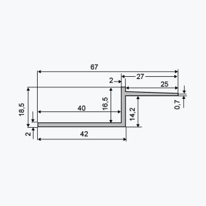 TEMPOLISTEL® B112 Profil za šuplju fugu - Слика 2