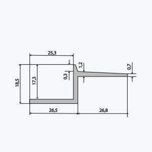 TEMPOLISTEL® B114 Profil za šuplju fugu - Слика 2